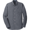 Custom Port Authority Tall SuperPro Oxford Shirt. Black