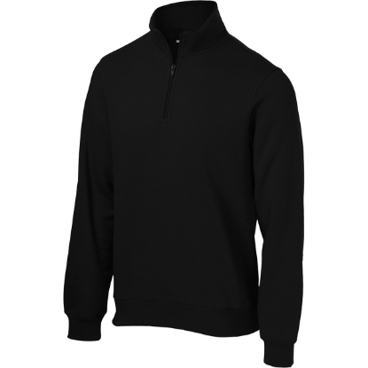 Custom Sport-Tek Tall 1/4-Zip Sweatshirt. Black