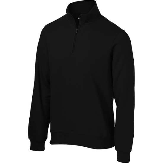 Custom Sport-Tek Tall 1/4-Zip Sweatshirt. Black