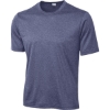Custom Sport-Tek Tall Heather Contender Tee. True Navy Blue Heather
