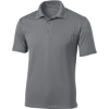 Custom Sport-Tek Tall Micropique Sport-Wick Polo. Grey Concrete