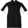 Custom Sport-Tek Tall Side Blocked Micropique Sport-Wick Polo. Black/White