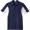 Custom Sport-Tek Tall Side Blocked Micropique Sport-Wick Polo. True Navy Blue/White