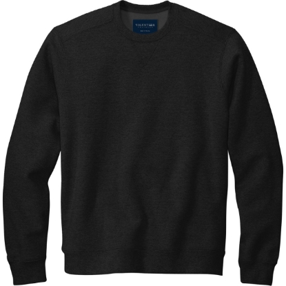 Custom Volunteer Knitwear Chore Fleece Crewneck Deep Black
