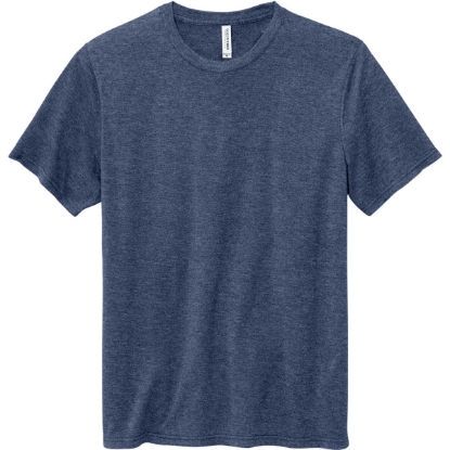 Custom Volunteer Knitwear Daily Tee Heather Navy Blue