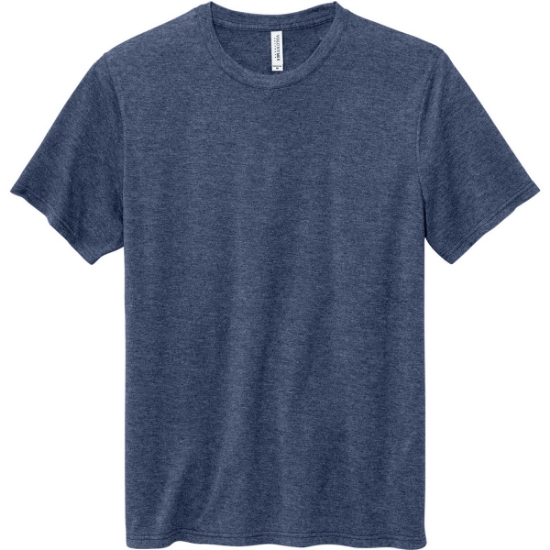 Custom Volunteer Knitwear Daily Tee Heather Navy Blue
