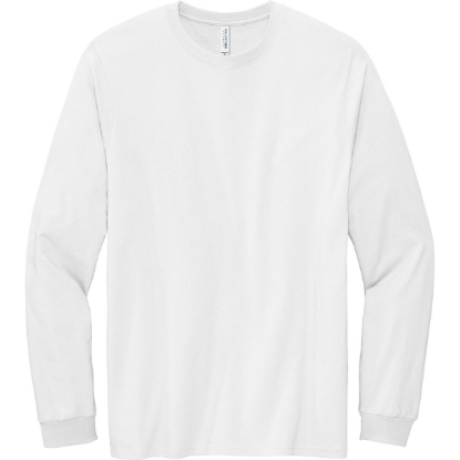 Custom Volunteer Knitwear Chore Long Sleeve Tee White