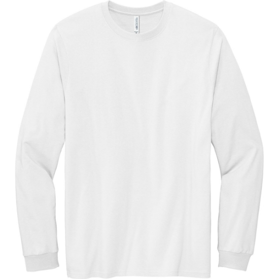 Custom Volunteer Knitwear Chore Long Sleeve Tee White