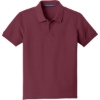 Custom Port Authority Youth Core Classic Pique Polo. Burgundy Red