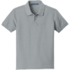 Custom Port Authority Youth Core Classic Pique Polo. Gusty Grey