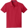 Custom Port Authority Youth Core Classic Pique Polo. Rich Red