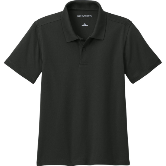 Custom Port Authority Youth Dry Zone UV Micro-Mesh Polo Deep Black