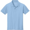 Custom Port Authority Youth Wearever Signature Pique Polo Cloud Blue