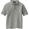 Custom Port Authority Youth Silk Touch Polo. Cool Grey