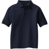 Custom Port Authority Youth Silk Touch Polo. Navy Blue