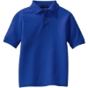 Custom Port Authority Youth Silk Touch Polo. Royal Blue
