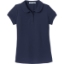 Custom Port Authority Girls Silk Touch Peter Pan Collar Polo. Navy Blue