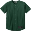 Custom New Era Youth Diamond Era Full-Button Jersey. Dark Green