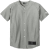 Custom New Era Youth Diamond Era Full-Button Jersey. Grey