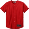 Custom New Era Youth Diamond Era Full-Button Jersey. Scarlet Red