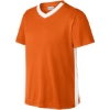 Custom Sport-Tek Youth Competitor United V-Neck Deep Orange/White