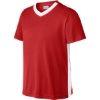 Custom Sport-Tek Youth Competitor United V-Neck Deep Red/White
