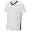Custom Sport-Tek Youth Competitor United V-Neck White/Black