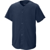 Custom Sport-Tek Youth PosiCharge Tough Mesh Full-Button Jersey True Navy Blue