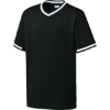 Custom Sport-Tek Youth Tough Mesh V-Neck Baseball Jersey Black/White