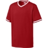 Custom Sport-Tek Youth Tough Mesh V-Neck Baseball Jersey True Red/White