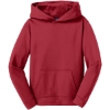 Custom Sport-Tek Youth Sport-Wick Fleece Hooded Pullover. Deep Red