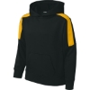 Custom Sport-Tek Youth Sport-Wick Fleece United Pullover Hoodie Black/Gold