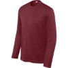 Custom Sport-Tek Youth Long Sleeve PosiCharge Competitor Tee. Maroon Red