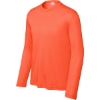 Custom Sport-Tek Youth Long Sleeve PosiCharge Competitor Tee. Neon Orange
