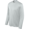 Custom Sport-Tek Youth Long Sleeve PosiCharge Competitor Tee. Silver