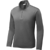 Custom Sport-Tek Youth PosiCharge Competitor 1/4-Zip Pullover. Grey Concrete