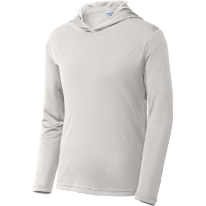 Custom Sport-Tek Youth PosiCharge Competitor Hooded Pullover. Silver
