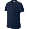 Custom Sport-Tek Youth PosiCharge Competitor 2-Button Henley True Navy Blue