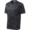 Custom Sport-Tek Youth CamoHex Tee. Iron Grey
