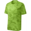 Custom Sport-Tek Youth CamoHex Tee. Lime Shock Green CamoHex
