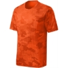 Custom Sport-Tek Youth CamoHex Tee. Neon Orange
