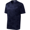 Custom Sport-Tek Youth CamoHex Tee. True Navy Blue CamoHex