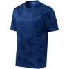 Custom Sport-Tek Youth CamoHex Tee. True Royal Blue CamoHex