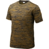 Custom Sport-Tek Youth PosiCharge Electric Heather Tee. Gold-Black Ele