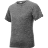 Custom Sport-Tek Youth PosiCharge Electric Heather Tee. Grey Black Ele