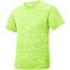 Custom Sport-Tek Youth PosiCharge Electric Heather Tee. Lime Shock Ele