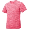 Custom Sport-Tek Youth PosiCharge Electric Heather Tee. Power Pink Ele