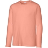 Custom Sport-Tek Youth Posi-UV Pro Long Sleeve Tee. Soft Coral Pink