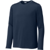 Custom Sport-Tek Youth Posi-UV Pro Long Sleeve Tee. True Navy Blue