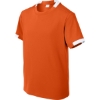 Custom Sport-Tek Youth Club Short Sleeve Crew Deep Orange/White